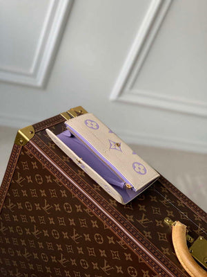 LV M82341 Louis Vuitton Emilie Wallet Taro Purple - Default Title - View 6