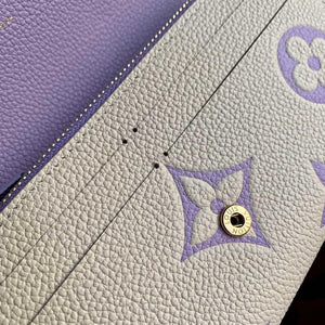 LV M82341 Louis Vuitton Emilie Wallet Taro Purple - Default Title - View 8
