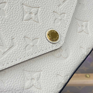 LV M82363 Louis Vuitton Felicie Pochette Monogram Empreinte Bag White - Default Title - View 6