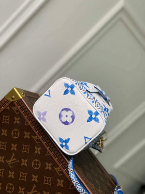 LV M82386 Louis Vuitton Nano No¨¦ Bucket Bag Blue - Default Title - View 4