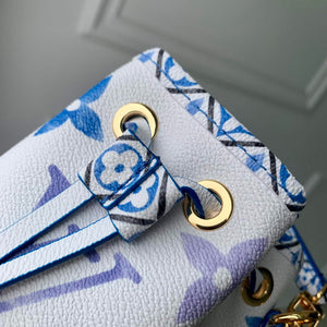 LV M82386 Louis Vuitton Nano No¨¦ Bucket Bag Blue - Default Title - View 6