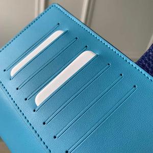 LV M82441 Louis Vuitton LV Vertical Wallet Blue - Default Title - View 5
