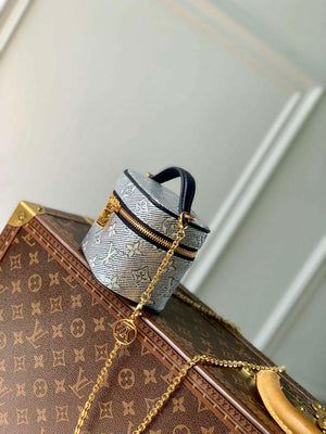 LV M82467 Louis Vuitton Micro Vanity Miniature Bag Blue - Default Title - View 2