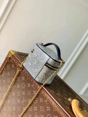 LV M82467 Louis Vuitton Micro Vanity Miniature Bag Blue - Default Title - View 3