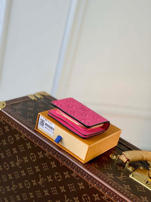 LV M82514 Louis Vuitton Cl¨¦a Wallet Monogram empreinte Rose Red - Default Title - View 3