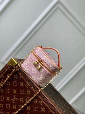 LV M82527 Louis Vuitton Micro Vanity Handbag Pink - Default Title - View 1