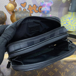 LV M82542 Louis Vuitton Nano Alpha Bag Black grid - Default Title - View 9