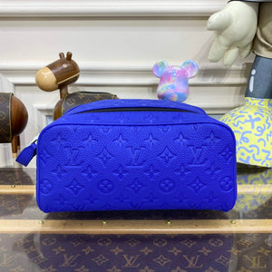 LV M82576 Louis Vuitton Dopp Kit Bag Racing Blue - Default Title - View 1