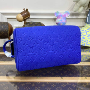 LV M82576 Louis Vuitton Dopp Kit Bag Racing Blue - Default Title - View 4