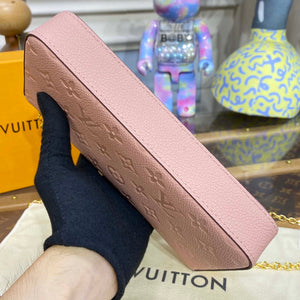 LV M82608 Louis Vuitton Felicie Pochette Monogram Empreinte Bag Rose Pink - Default Title - View 4