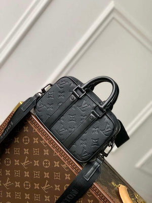 LV M82770 Louis Vuitton Nano Porte Documents Voyage Bag Black leather - Default Title - View 3