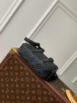 LV M82770 Louis Vuitton Nano Porte Documents Voyage Bag Black leather - Default Title - View 4