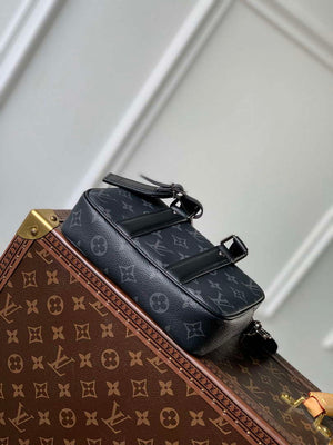 LV M82770 Louis Vuitton Nano Porte Documents Voyage Bag Black - Default Title - View 4