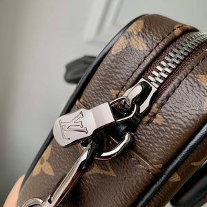 LV M82770 Louis Vuitton Nano Porte Documents Voyage Bag Brown - Default Title - View 6