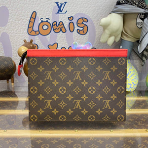 LV M82857 Louis Vuitton Pochette Voyage MM Bag Red - Default Title - View 2