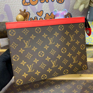 LV M82857 Louis Vuitton Pochette Voyage MM Bag Red - Default Title - View 5