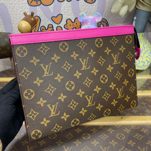 LV M82858 Louis Vuitton Pochette Voyage MM Bag Pink - Default Title - View 5