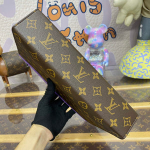 LV M82859 Louis Vuitton Pochette Voyage MM Bag Purple - Default Title - View 4
