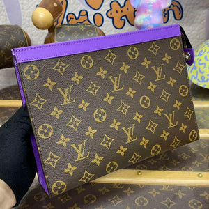 LV M82859 Louis Vuitton Pochette Voyage MM Bag Purple - Default Title - View 5