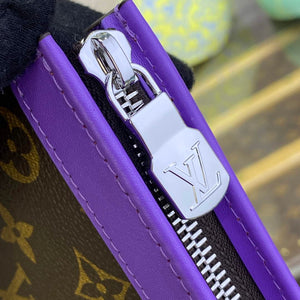 LV M82859 Louis Vuitton Pochette Voyage MM Bag Purple - Default Title - View 6