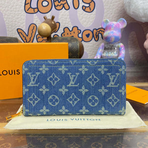 LV M82958 Louis Vuitton New LV Remix Zippy Wallet Monogram denim - Default Title - View 1