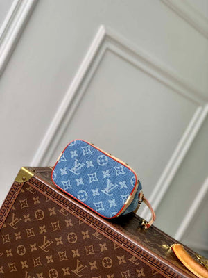 LV M83043 Louis Vuitton Nano No¨¦ Bag Denim Blue - Default Title - View 4