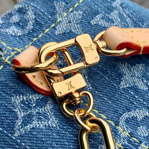 LV M83043 Louis Vuitton Nano No¨¦ Bag Denim Blue - Default Title - View 5