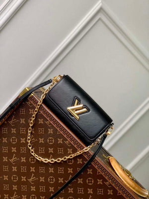 LV M83077 Louis Vuitton Twist West Pochette Epi leather Bag Black - Default Title - View 1