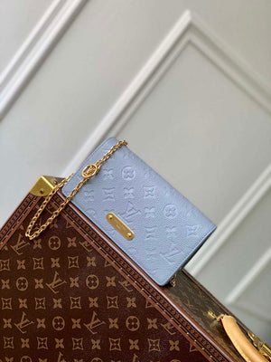 LV M83233 Louis Vuitton Wallet On Chain Lily Bag Blue Hour - Default Title - View 2