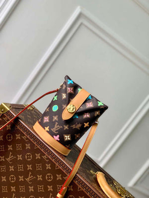 LV M83344 Louis Vuitton Envelope Pouch Bag Chocolate - Default Title - View 1