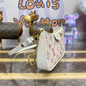 LV M83448 Louis Vuitton Easy Pouch On Strap Bag Monogram Empreinte Crame Pink - Default Title - View 3
