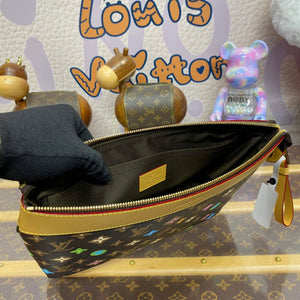 LV M83568 Louis Vuitton Pochette Voyage Souple Chocolate - Default Title - View 9