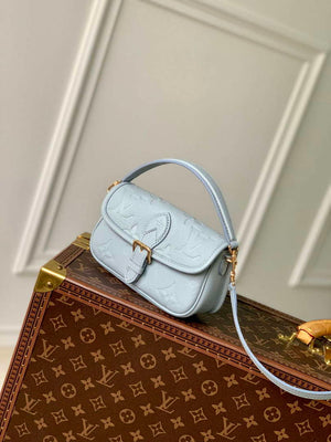 LV M83592 Louis Vuitton Nano Diane Bag Monogram Empreinte leather Olympe Blue - Default Title - View 2