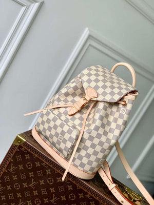 LV N00120 Louis Vuitton Montsouris PM Backpack Damier Azur - Default Title - View 2