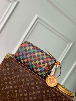 LV N00151 Louis Vuitton Locker Dopp Kit Damier Eb¨¨ne Canvas - Default Title - View 4