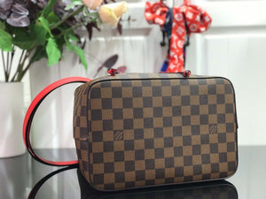 LV N40198 Louis Vuitton N¨¦ONO¨¦ MM Bag Damier Ebene Red - Default Title - View 7