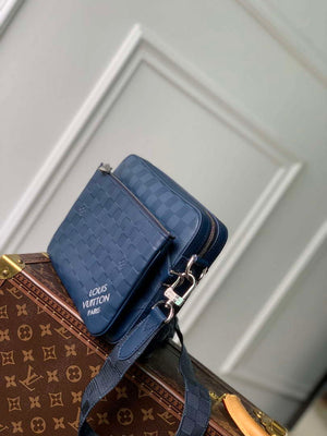 LV N40438 Louis Vuitton Trio Messenger Bag Blue - Default Title - View 2