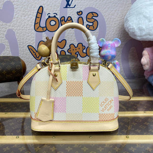 LV N40516 Louis Vuitton Alma BB Bag Peach Pink - Default Title - View 1
