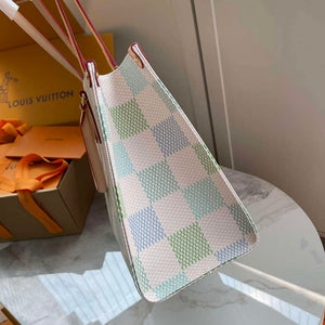 LV N40518 Louis Vuitton OnTheGo MM Tote Bag Pistachio - Default Title - View 4