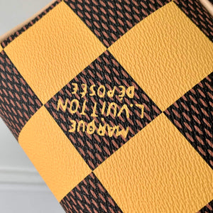 LV N40567 Louis Vuitton Locker Dopp Kit Bag Yellow Damier Other - Default Title - View 7