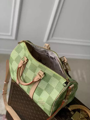 LV N40671 Louis Vuitton Keepall Bandouliere 35 Monogram Damier Golf - Default Title - View 9