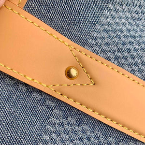 LV N40702 Louis Vuitton Weekend Tote Bag Blue - Default Title - View 7