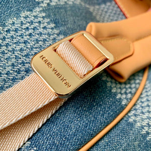 LV N40708 Louis Vuitton Montsouris Backpack Blue - Default Title - View 7