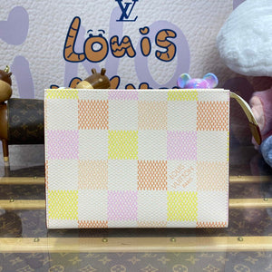 LV N40740 Louis Vuitton Toilet Pouch Bag Peach - Default Title - View 1