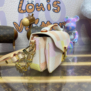 LV N40749 Louis Vuitton Pochette M¨¦tis East West Bag Peach - Default Title - View 3