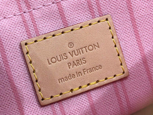 LV N41050 Louis Vuitton Neverfull MM Tote Bag Pink - Default Title - View 7