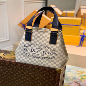 LV N41179 Louis Vuitton Cabas PM Plan Soleil Shoulder Tote Bag - Default Title - View 1
