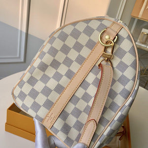 LV N41372 Louis Vuitton Speedy 35 Damier Azur N41366 - Default Title - View 2