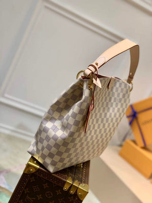 LV N42249 Louis Vuitton Graceful PM M43701 Damier Azur - Default Title - View 2