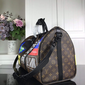 LV N44642 Louis Vuitton Keepall 50B Travel Bag Monogram - Default Title - View 2